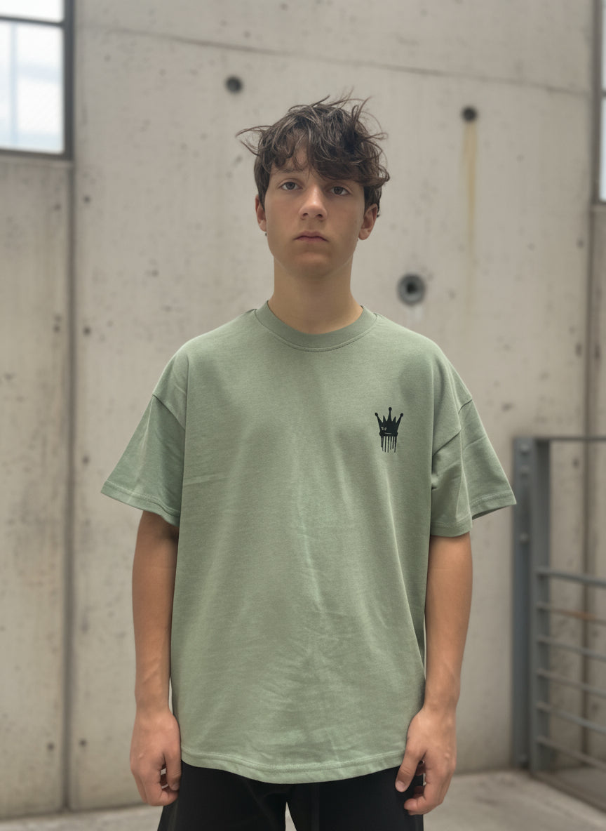 Black oversized streetwear t-shirt with graffiti logo – Moxwear Clothing