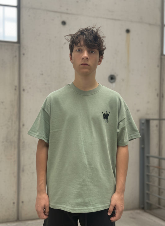 Black oversized streetwear t-shirt with graffiti logo – Moxwear Clothing